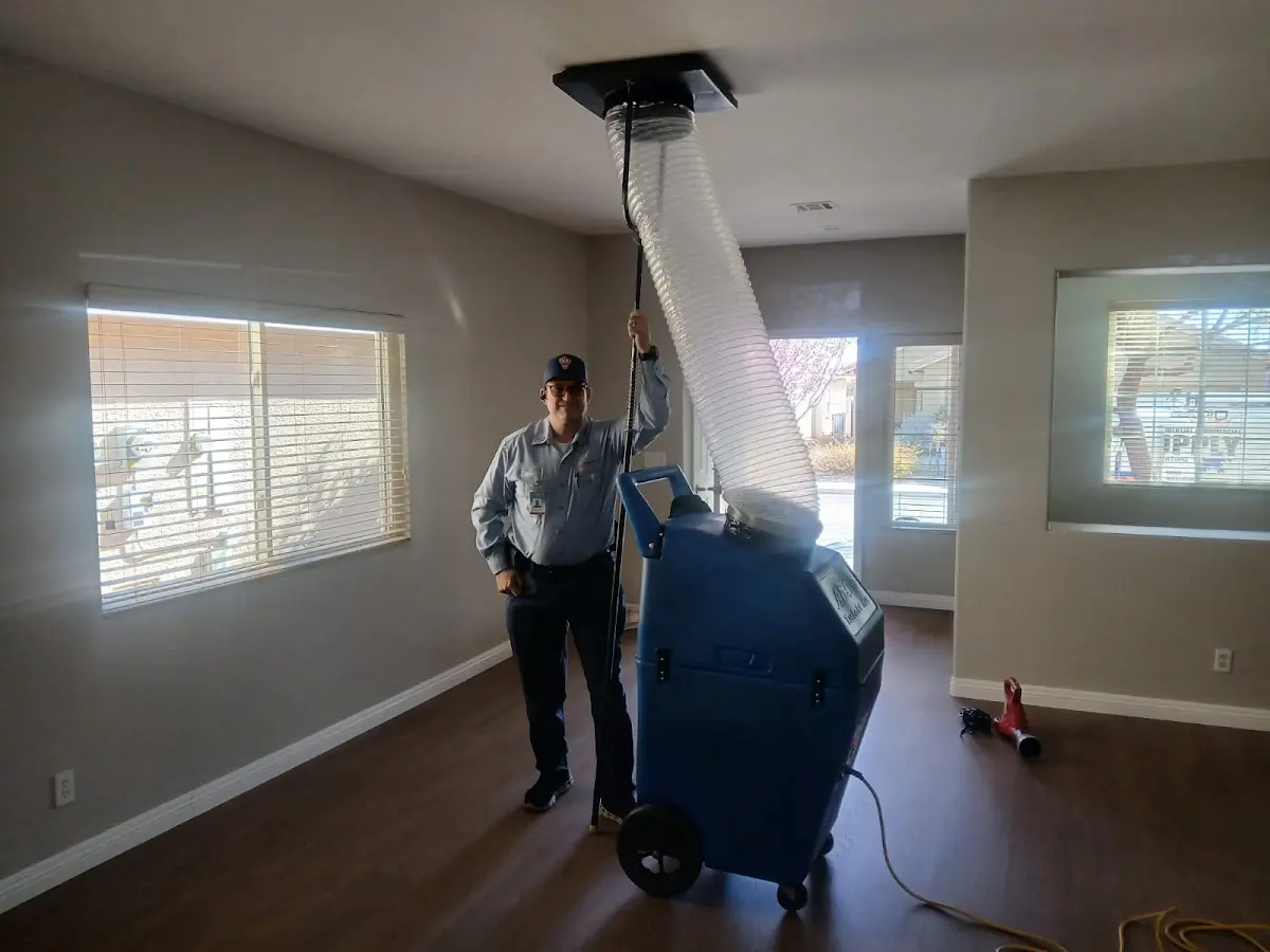 Professional Dryer Vent Cleaning work inside a Bountiful home